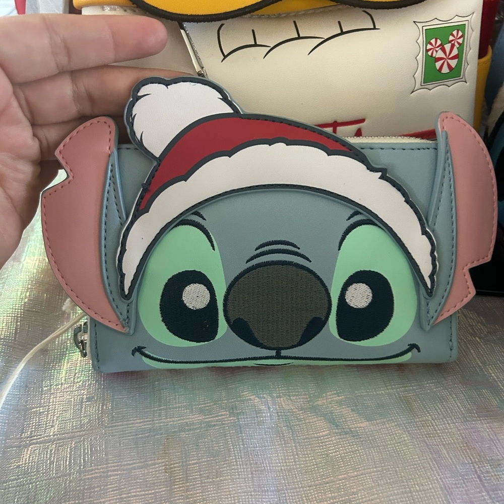 Stitch wallet Christmas NWT